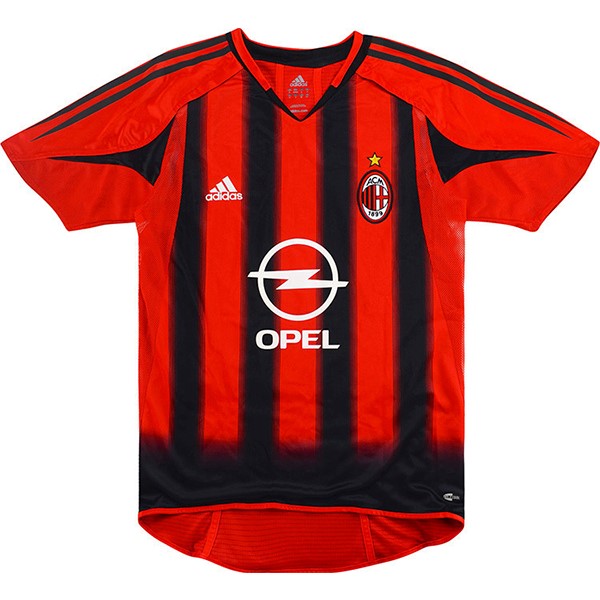 Tailandia Camiseta AC Milan 1st Retro 2004 2005 Rojo